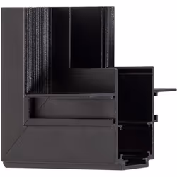 Le Raccord en L Vertical pour Rail Magnétique Monophasé Encastré 20mm est idéal pour unir facilement et en toute sécurité 2 R ...