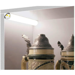 Profilé Aluminium Angle 1m avec Capot Rond pour Rubans LED jusqu'à 10mm Capot translucide
