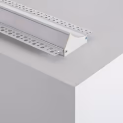 Le Profilé Aluminium Encastrable dans Plâtre / Placo avec Capot Continue pour Ruban LED jusqu'à 20mm, vous permet une install ...
