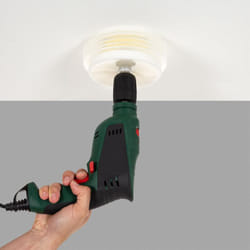 Couronne Perforante pour Downlight avec Ramasse-Poussière Différents Diamètres Jaune
