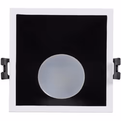 Le Spot Downlight Carré 45º GU10 6W Coupe 85x85mm Faible UGR PC inclut 1 ampoule LED GU10. Il se distingue par son faible UGR ...