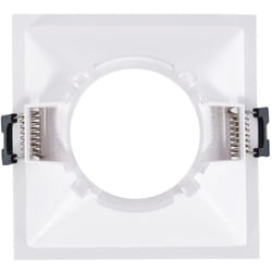 Spot LED Downlight Carré GU10 6W Coupe 85x85mm Faible UGR PC No Flicker 3000K Blanc Blanc chaud
