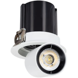Efectoled - Spot Downlight led 12W Rond Amovible lifud Coupe ø 75mm 6000K Blanc froid