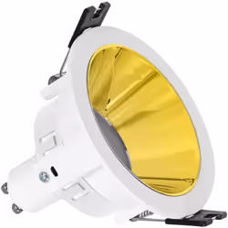 Le Spot Downlight Conique GU10 6W Coupe Ø 75mm PC Galvanisé inclut 1 ampoule LED GU10. Il se distingue par son design conique ...