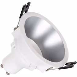 Le Spot Downlight Conique GU10 6W Coupe Ø 75mm PC inclut 1 ampoule LED GU10. Il se distingue par son design conique galvanisé ...