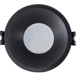 Efectoled - Spot led Downlight Conique GU10 6W Coupe ø 85mm pc No Flicker 3000K Noir Blanc chaud