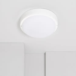 Efectoled - Plafonnier led Extérieur Rond 25W Hublot White IP65 Ø175 mm 6500K Blanc froid