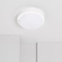 Efectoled - Plafonnier led Extérieur Rond 15W Hublot White IP65 Ø155 mm 3000K Blanc chaud