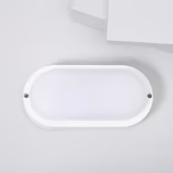 Le Plafonnier LED Extérieur Ovale 25W Hublot White IP65 96x198 mm offre un éclairage doux, homogène et efficient. Il possède  ...