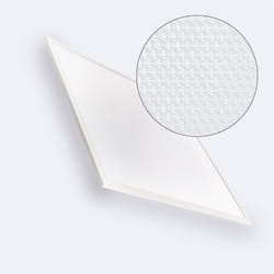 Efectoled - Panneau led 60x60 cm 40W 4000lm Microprismatique (UGR17) lifud + Kit de Suspension 3000K lifud Individuel Blanc chaud