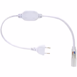 Permet de brancher directement la Gaine LED Ronde 220V AC IP65 sur Mesure Coupe Tous les 100cm monochrome directement au sect ...