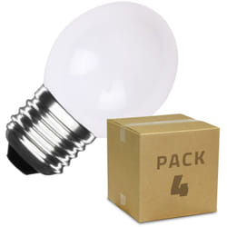 Pack 4 Ampoules led E27 3W G45 Blanche Blanc