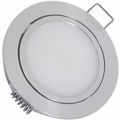 Le Downlight LED 3W 12V DC Orientable avec Connecteur Rapide Coupe Ø 67mm est un produit très polyvalent qui vous permet de d ...