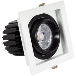 Efectoled - Spot led Downlight cob Carré Orientable 360º Expert Color No Flicker CRI90 12W Coupe 100x100mm No Flicker 3000K Blanc chaud