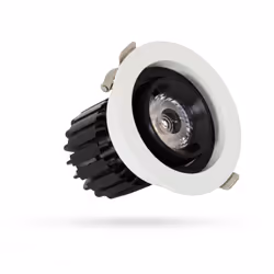 Le Spot Downlight LED COB Rond Orientable 360º (UGR19) High Lumen CRI90 Expert Color No Flicker 7 W Coupe Ø 80mm est un produ ...