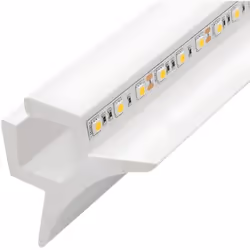 Moulure Arc 2m pour 2 Rubans LED de grande qualité avec profil décoratif. Cette moulure fournit un éclairage décoratif indire ...