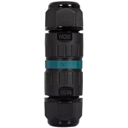 Connecteur Câble Étanche 3 Contacts 0.5-2.5mm² IP68 Sans Vis Noir