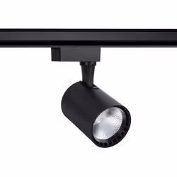 Le Spot LED Bron 20W Noir pour Rail Monophasé fournit un éclairage polyvalent dans des espaces en constante évolution, où vou ...