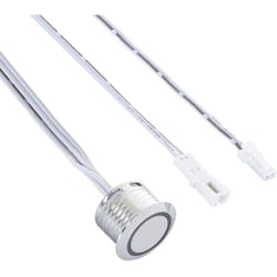 Efectoled - Mini Interrupteur Tactile Dimmable Encastrable pour Ruban led 12/24V dc Argenté