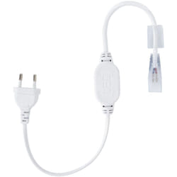 Efectoled - Câble Rectificateur Courant Ruban led 220V ac smd&cob IP65 Monochrome Coupe tous les 50cm Blanc