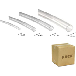 Efectoled - Kit Gaine Thermorétractable 4 Diamétres Différentes Transparente avec Rétraction 3:1 Transparent
