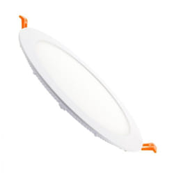 Dalle led 18W Ronde Extra-Plate lifud Coupe Ø205 mm 3000K Blanc chaud