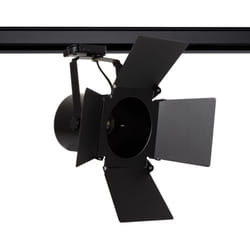 Spot à Douille sur Rail Triphasé Cinema pour Ampoule E27 PAR30 Noir