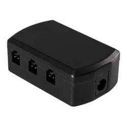 Distributeur de Connexion 6 Sorties Entrée Jack 12/24V pour Profilé New Aretha Noir