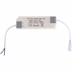 Le Panneau LED 120x30cm Dimmable 40W 4000lm avec un cadre blanc, il combine un design rectangulaire moderne avec une excellen ...