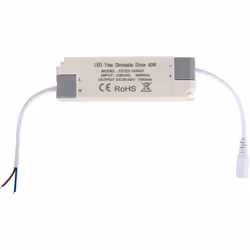Le Panneau LED 120x30cm Dimmable 40W 4000lm avec un cadre blanc, il combine un design rectangulaire moderne avec une excellen ...