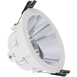 Collerette Downlight Conique Reflect pour Ampoule led GU10/ GU5.3 Coupe ø 75mm Argent