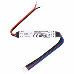 Le Mini Contrôleur Variateur Ruban LED 12/24V DC RGB compatible avec Télécommande RF utilise une technologie sans fil sur ban ...