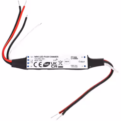 Le Mini Contrôleur Ruban LED Monochrome 12/24V DC compatible avec Télécommande RF et Bouton-Poussoir utilise une technologie  ...