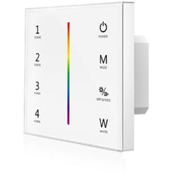 Contrôleur Variateur Murale Tactile pour Ruban led rgbw rf rgbw