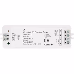 Le Variateur 1-10V pour Ruban LED est spécialement conçu pour le contrôle des Rubans LED grâce aux Variateurs 1-10V. Caractér ...