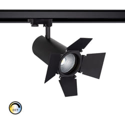 Efectoled - Spot led sur Rail Triphasé 40W d'Angelo cct Xitanium Cinema Noir Sélectionnable (chaud-neutre-froid)