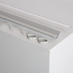 Efectoled - Profilé Aluminium pour Angle avec Capot Continu pour Ruban led jusqu'à 20mm Capot circulaire transparent 8 m