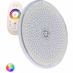 L' Ampoule LED Piscine Slim Submersible PAR56 RGBW 12V DC 35W IP68 est une option très intéressante pour le remplacement d'am ...