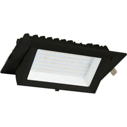 Efectoled - Spot Downlight led 60W Rectangulaire Orientable 130 lm/W lifud Coupe 210x125 mm Noir 4000K Blanc neutre