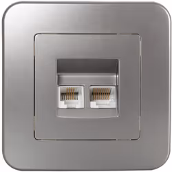Cette Prise RJ45 Internet + RJ11 Téléphone Classic est la solution idéale pour changer les prises de votre maison en donnant  ...