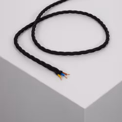 Le Câble Électrique Textile est une gaine électrique avec une section de 1,5mm² composé de trois câbles multifilaires en cuiv ...