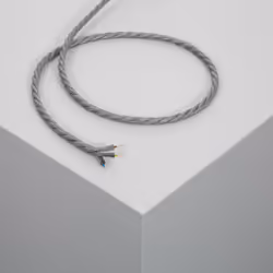 Le Câble Électrique Textile est une gaine électrique avec une section de 1,5mm² composé de trois câbles multifilaires en cuiv ...