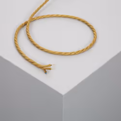 Le Câble Électrique Textile est une gaine électrique avec une section de 1,5mm² composé de trois câbles multifilaires en cuiv ...