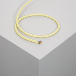 Câble Électrique Textile Jaune 3 m