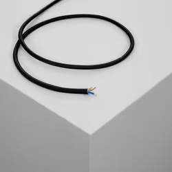 Le Câble Électrique Textile est une gaine électrique avec une section de 1,5mm² composé de trois câbles multifilaires en cuiv ...