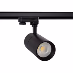 Le Spot LED New Mallet Dimmable 30W Noir No Flicker (UGR 15) pour Rail Triphasé (3 Allumages) est la solution idéale pour met ...