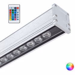 Description générale La Linéaire LED Wallwasher Murale RGB 36W IP65 1000mm est conçue pour mettre en valeur les éléments avec ...