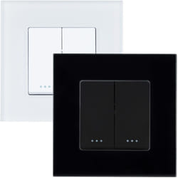 Va-et-Vient Double avec Cadre pc Modern Blanc