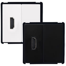 Prise hdmi + Obturateur Modern Blanc