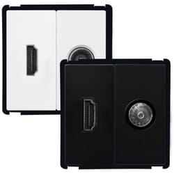 Prise hdmi + tv Modern Noir